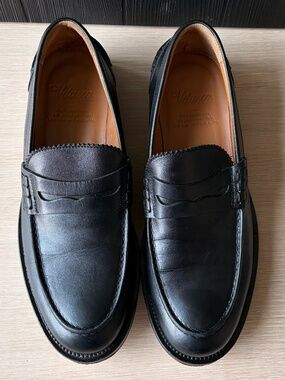 Velasca Maester Black Leather Penny Loafers EU 42